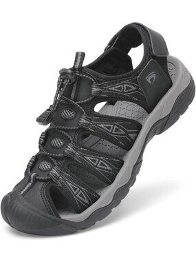 Women's Closed Toe Sport Hiking Sandals | Athletic Water Shoes for Outdoor